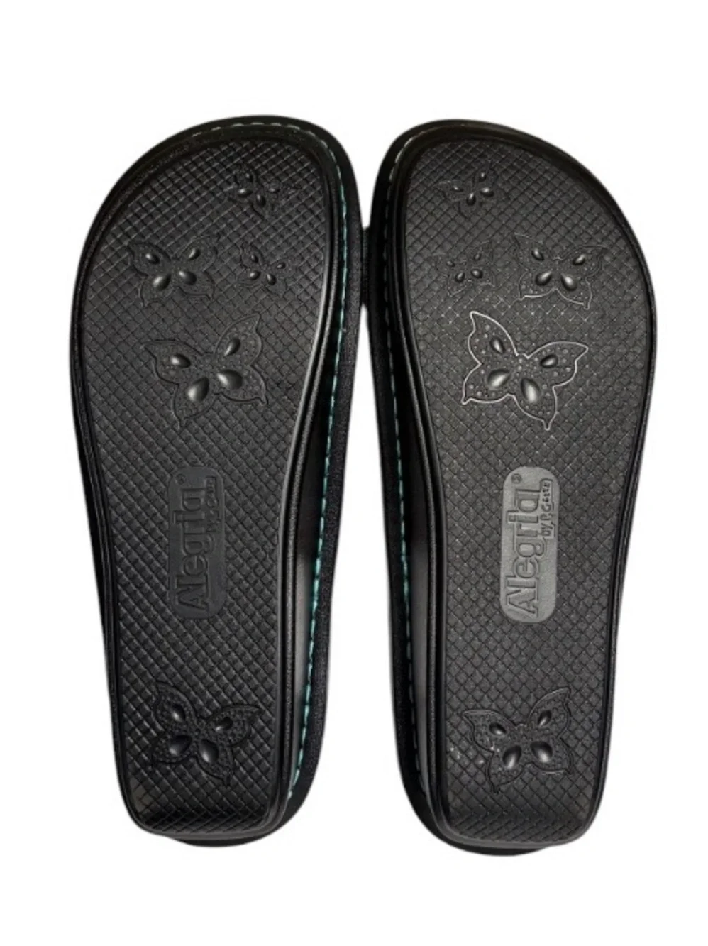 ALEGRIA Kylee Leather Printed Slide Sandals Seascape Starfish EU 41 US 10.5-11 - Picture 9 of 13